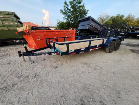 New 2025 Horizon Trailers Utility With 5200# Axles Each Pipe Top UTZBP-22"X18' 5.2K Utility Trailer