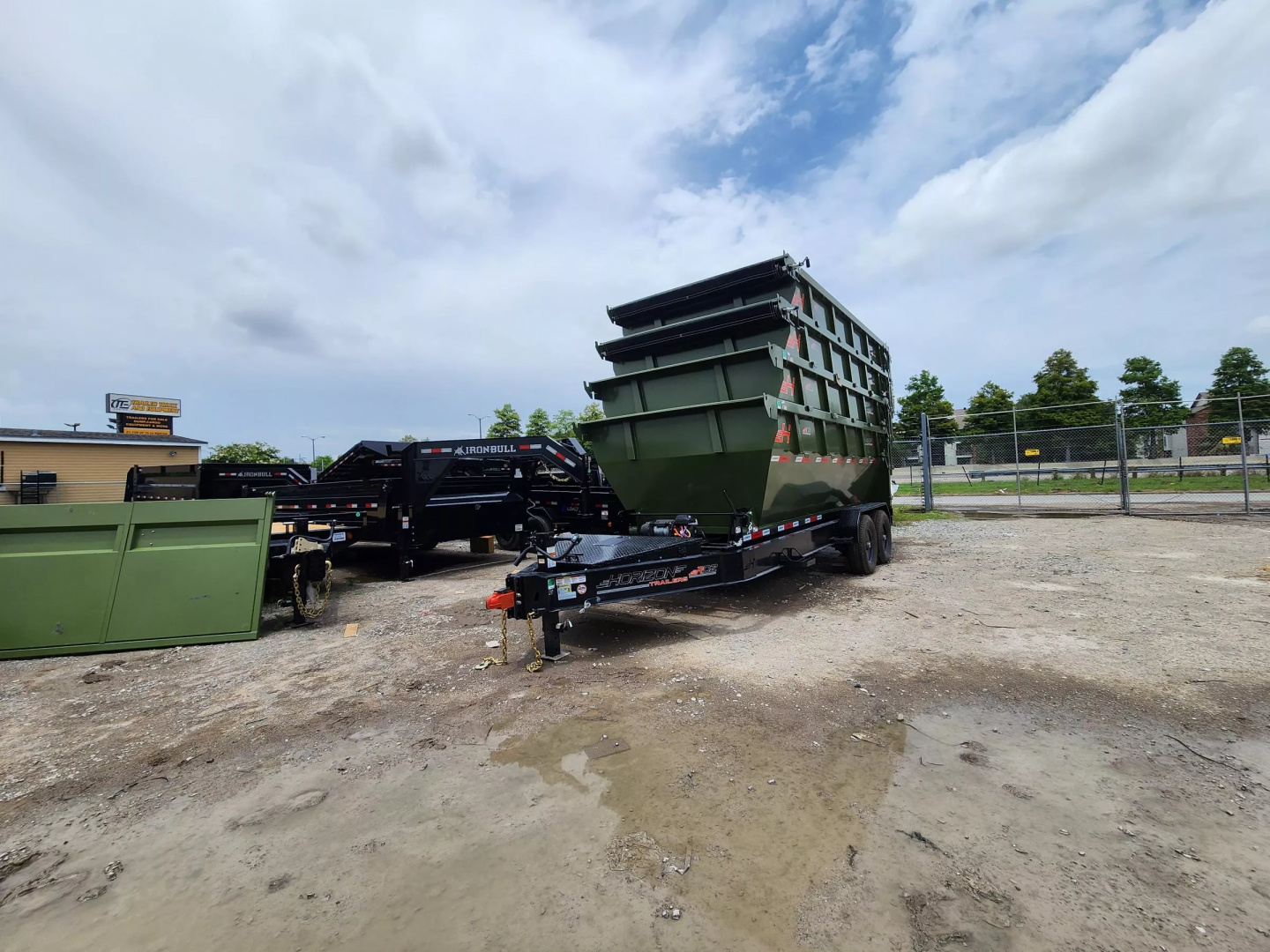 New 2025 Horizon Trailers (4) Package Containers With 16' Roll Off Bumper Pull RDZBP-16' 7K Roll Off