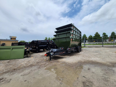 New 2025 Horizon Trailers (4) Package Containers With 16' Roll Off Bumper Pull RDZBP-16' 7K Roll Off