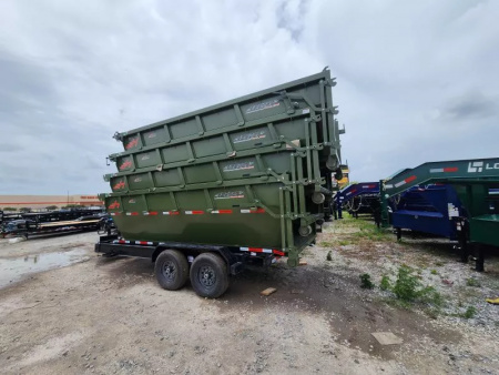 New 2025 Horizon Trailers (4) Package Containers With 16' Roll Off Bumper Pull RDZBP-16' 7K Roll Off