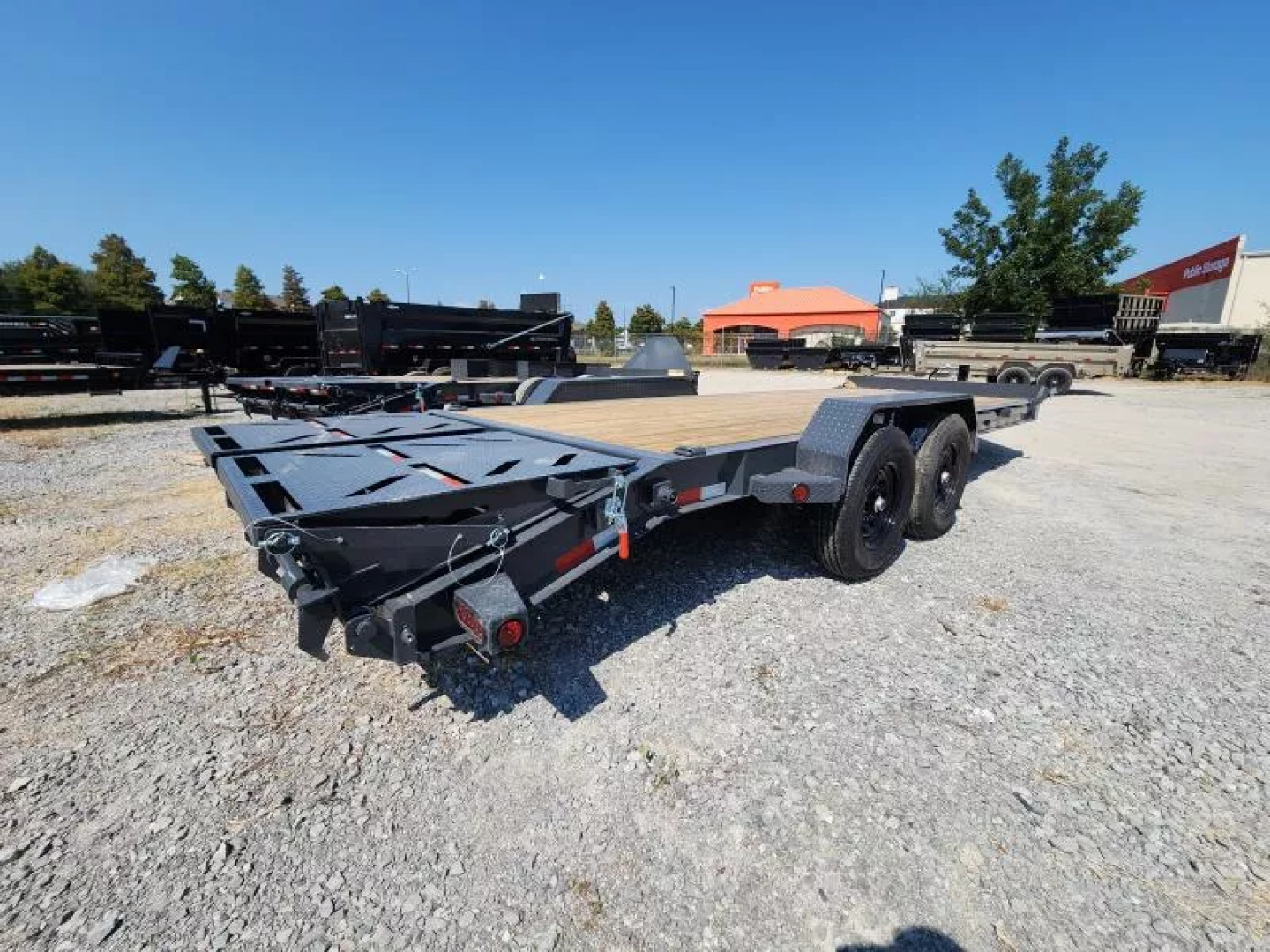New 2026 Iron Bull 83x20' Equipment Trailer With I Beam Frame & Tool Box 14k Gvwr 7k Axles