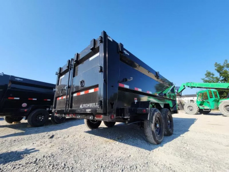 New 2026 Iron Bull 83x16' & 4' Sides Dump Trailer Crank System Tarp 7 Ga Floor With Side Armor 14999# Gvwr