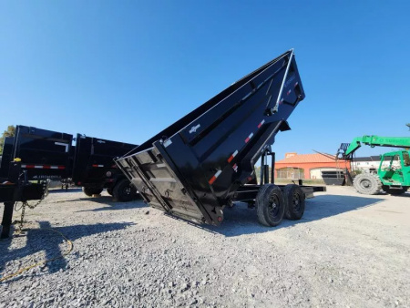 New 2026 Iron Bull 83x16' & 4' Sides Dump Trailer Crank System Tarp 7 Ga Floor With Side Armor 14999# Gvwr