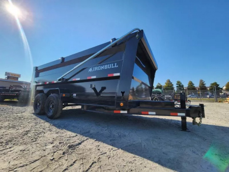 New 2026 Iron Bull 83x16' & 4' Sides Dump Trailer Crank System Tarp 7 Ga Floor With Side Armor 14999# Gvwr