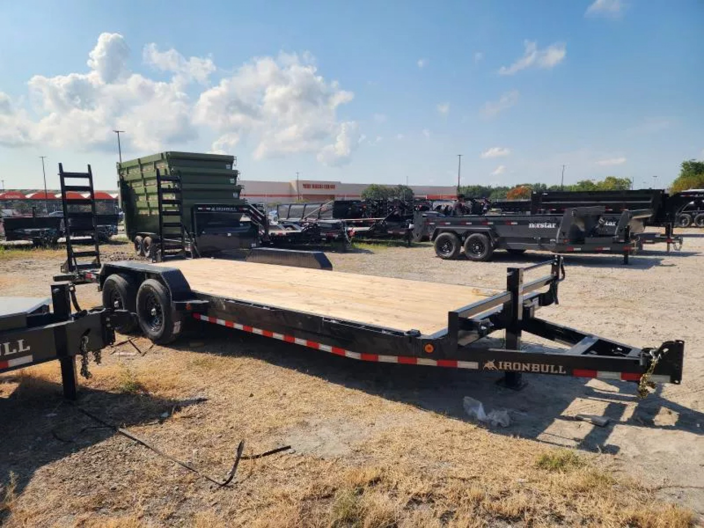 New 2026 Iron Bull  Equipment Trailer 83x22' With 7k Axles 14k Gvwr Stand Up Ramps Includes 2' Dove Tail