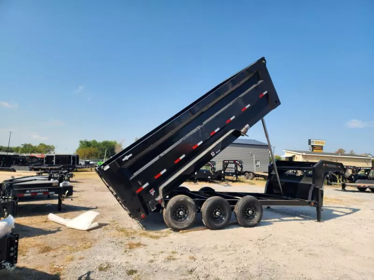 New 2026 Iron Bull Gooseneck Dump Trailer 83x16 & 4' Sides (3) 7k Axles 21k Gvwr Telescopic