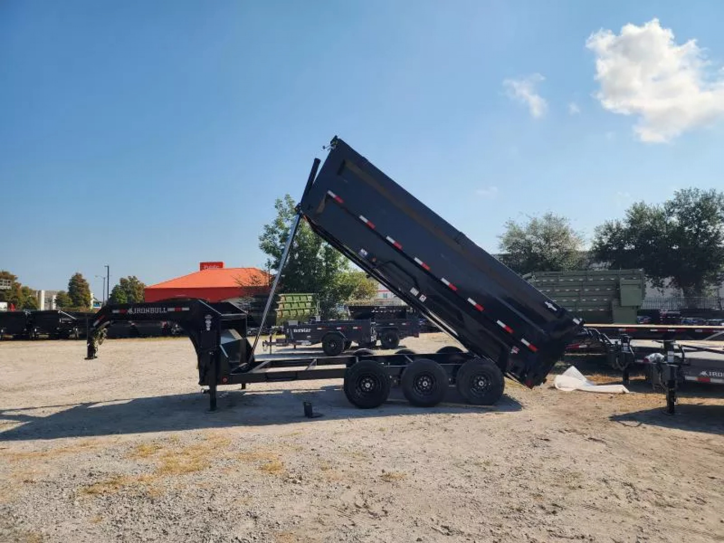 New 2026 Iron Bull Gooseneck Dump Trailer 83x16 & 4' Sides (3) 7k Axles 21k Gvwr Telescopic