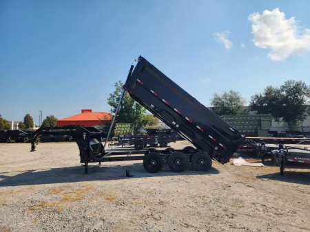New 2026 Iron Bull Gooseneck Dump Trailer 83x16 & 4' Sides (3) 7k Axles 21k Gvwr Telescopic