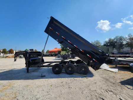 New 2026 Iron Bull Gooseneck Dump Trailer 83x16 & 4' Sides (3) 7k Axles 21k Gvwr Telescopic