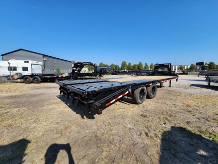 New 2026 Norstar 25' (20+5) Goose neck Flatbed Trailer With Dual Wheel 10k Axles 22k Gvwr
