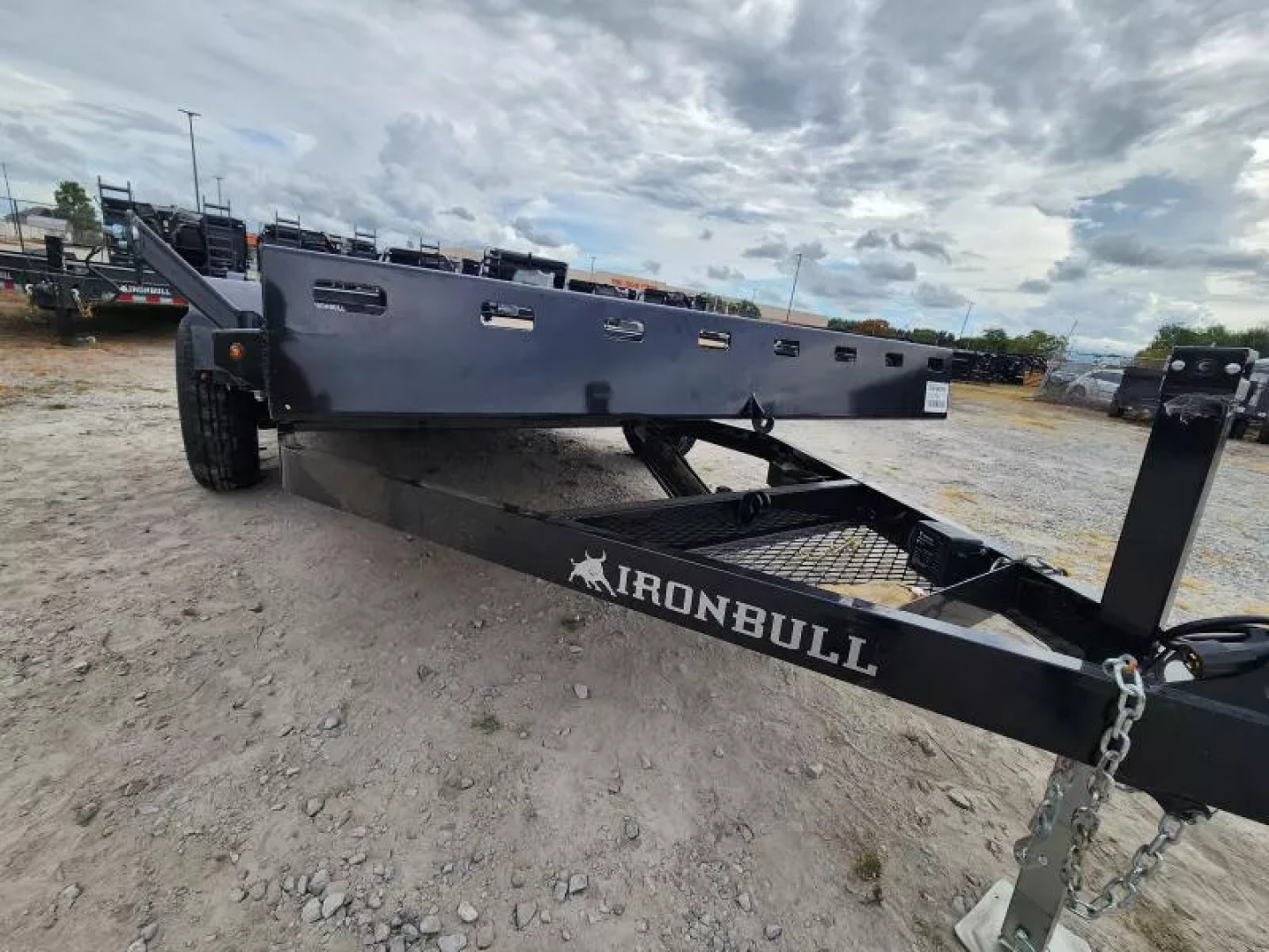 New 2026 Iron Bull Scissor Tilt Trailer 80"x12' Cylinder