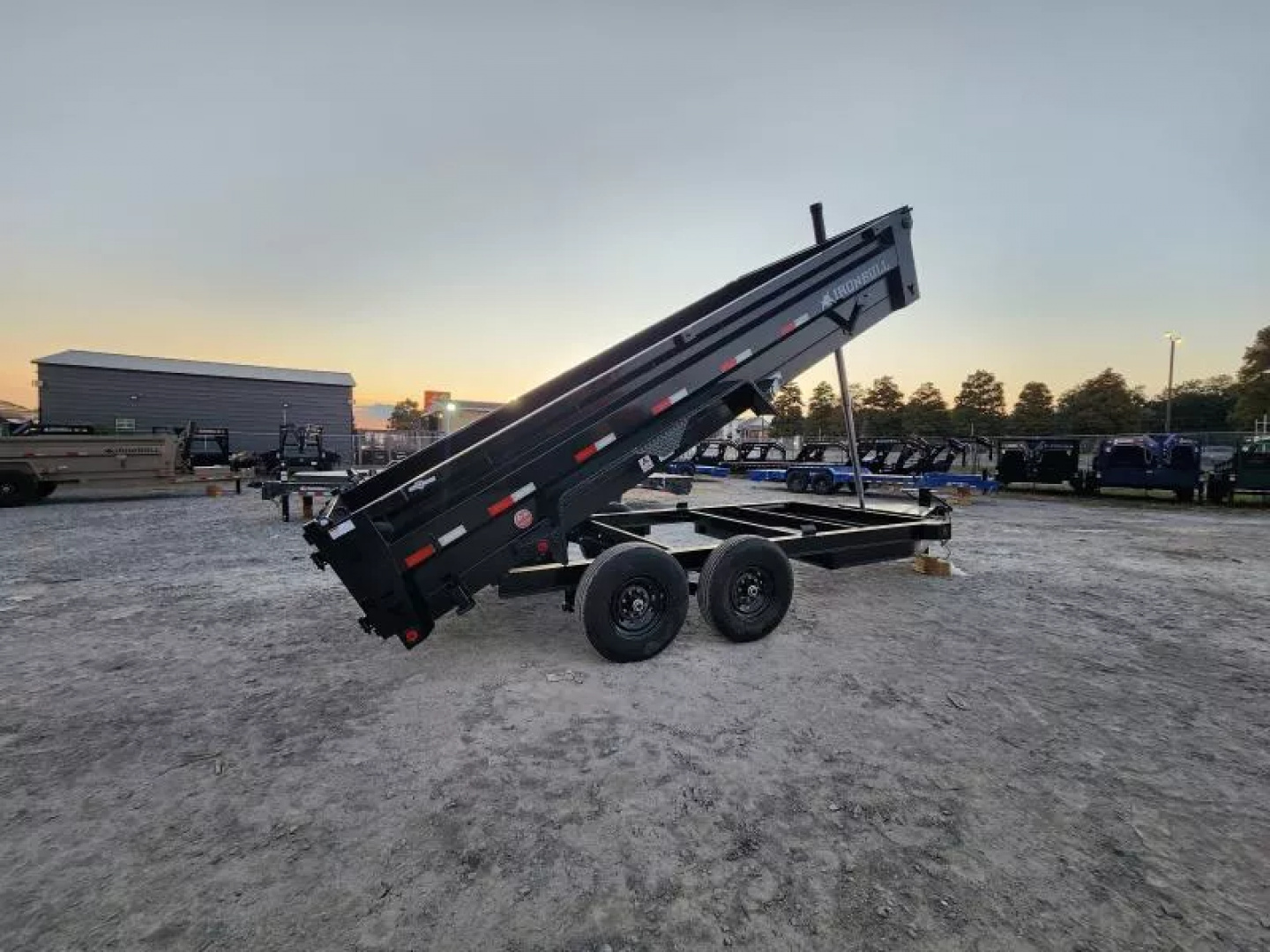 New 2026 Iron Bull 83x16' With 2' Sides Telescopic 7Ga Floor Dump Trailer