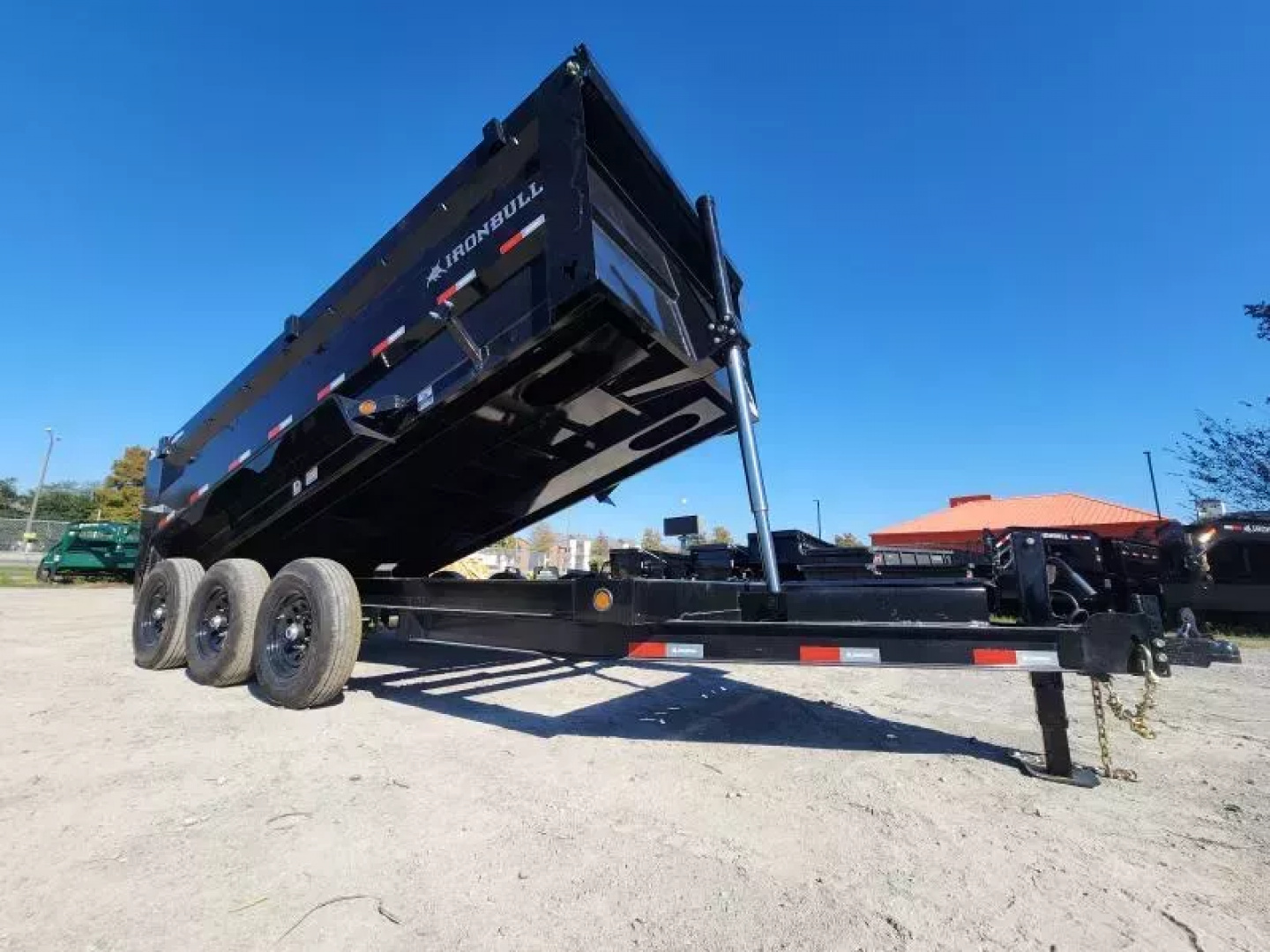 New 2026 Iron Bull 83x16' With 4' Sides Dump Trailer Triple Axles 21k Gvwr Aluminum Slide in Ramps 7Ga Floor