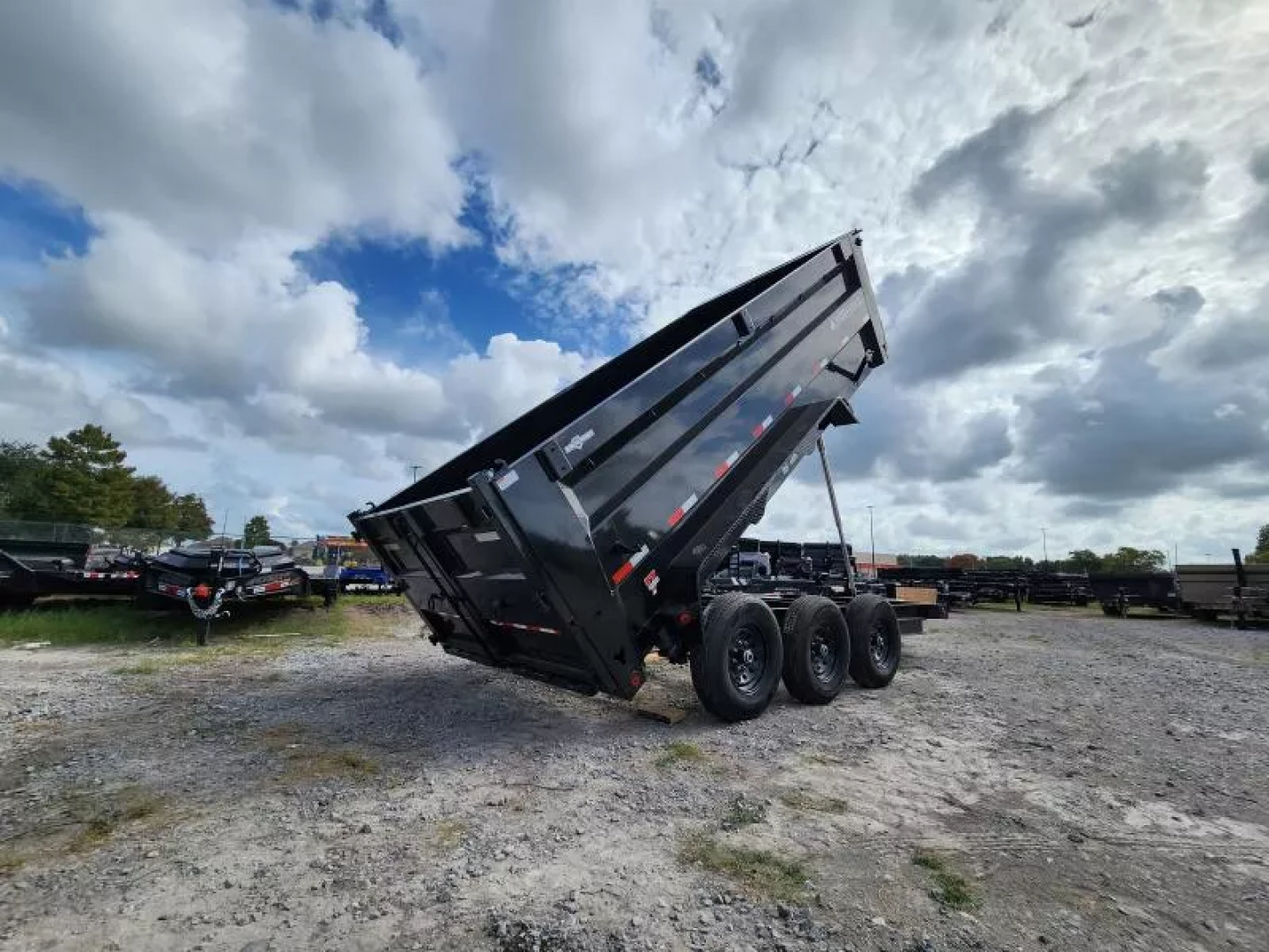 New 2026 Iron Bull 83x16' With 4' Sides Dump Trailer Triple Axles 21k Gvwr Aluminum Slide in Ramps 7Ga Floor
