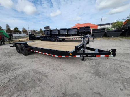 New 2026 Iron Bull Equipment Trailer 83"x22' Rampage Ramps (2) 7k Axles 14k Gvwr