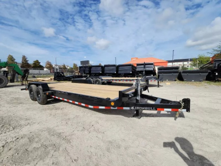 New 2026 Iron Bull Equipment Trailer 83"x22' Rampage Ramps (2) 7k Axles 14k Gvwr