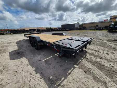 New 2026 Iron Bull 83x24' (2) 7k Axles 14k Gvwr Rampage Ramps Equipment Trailer