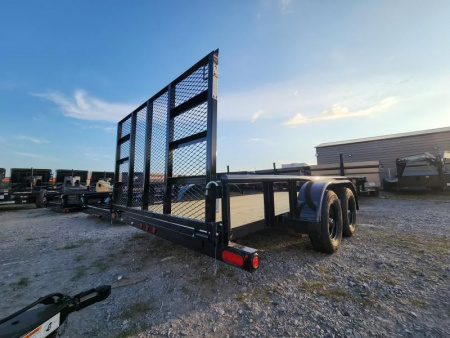 New 2026 Top Hat Trailers PIPE TOP 83"X16' Rear Gate Square Tube 7k GvwrUtility Trailer