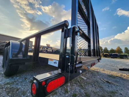 New 2026 Top Hat Trailers PIPE TOP 83"X16' Rear Gate Square Tube 7k GvwrUtility Trailer