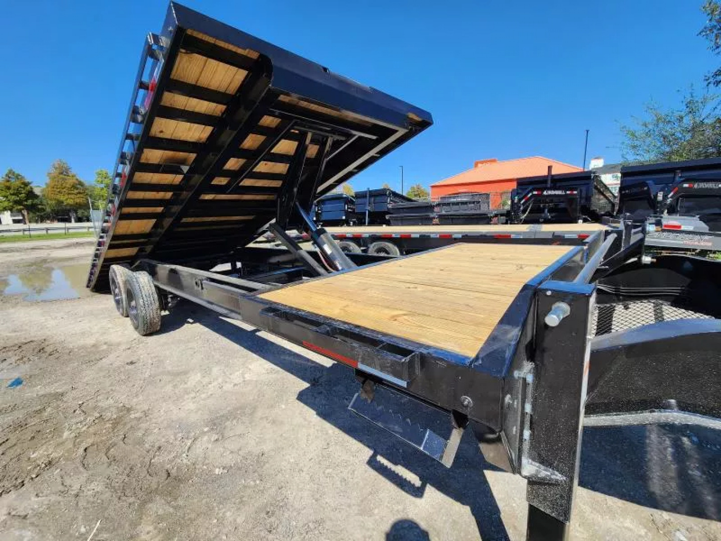 New 2026 Horizon Trailers FTS 28'X102" Partial Power Tilt With Stationary Deck 21k Gvwr 10K Axles 18 Ply Tires Tilt Trailer