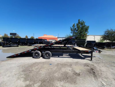 New 2026 Horizon Trailers FTS 28'X102" Partial Power Tilt With Stationary Deck 21k Gvwr 10K Axles 18 Ply Tires Tilt Trailer