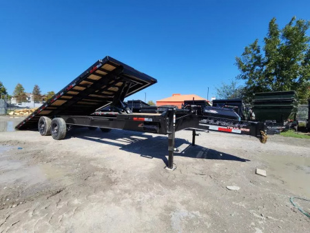 New 2026 Horizon Trailers FTS 28'X102" Partial Power Tilt With Stationary Deck 21k Gvwr 10K Axles 18 Ply Tires Tilt Trailer