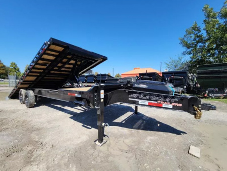 New 2026 Horizon Trailers FTS 28'X102" Partial Power Tilt With Stationary Deck 21k Gvwr 10K Axles 18 Ply Tires Tilt Trailer