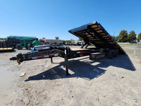 New 2026 Horizon Trailers FTS 28'X102  Partial Power Tilt With Stationary Deck 21k Gvwr 10K Axles 18 Ply Tires Tilt Trailer