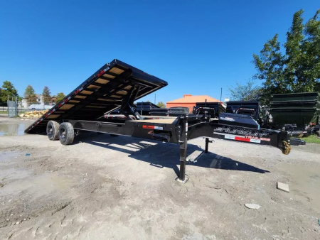New 2026 Horizon Trailers FTS 28'X102" Partial Power Tilt With Stationary Deck 21k Gvwr 10K Axles 18 Ply Tires Tilt Trailer