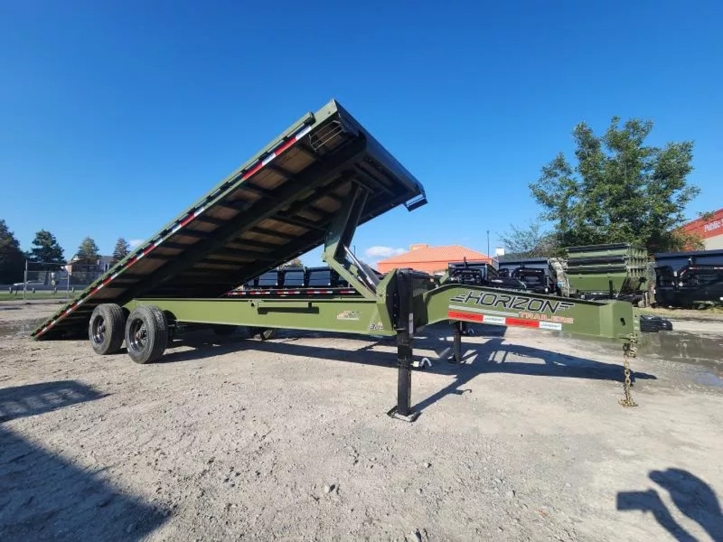 New 2026 Horizon Trailers FFT 26' X 102" Power Tilt With 21k Gvwr Super Single Wheel 10K Axles 18 Ply Tires