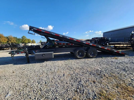 New 2026 Horizon Trailers FFT 24' X102" Heavy Duty Power Tilt 14000# Gvwr With 7k Axles  Tilt Trailer