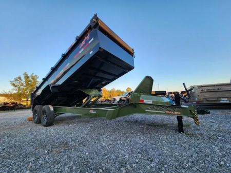 New 2026 Horizon Trailers HZ7 16'x83  With 3' Sides 7Ga Floor 14k Gvwr Slide in Ramps BP 7K Dump Trailer