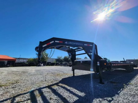 New 2026 Iron Bull 102"x32' Gooseneck (3) 7kAxles 21k Gvwr Rampage RampsFlatbed Trailer