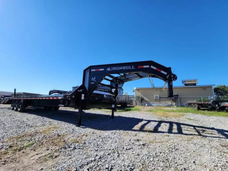 New 2026 Iron Bull 102 x32' Gooseneck (3) 7kAxles 21k Gvwr Rampage RampsFlatbed Trailer
