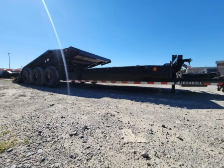 New 2026 Iron Bull Power Tilt Trailer 102 x24' With Triple Axles 21k Gvwr