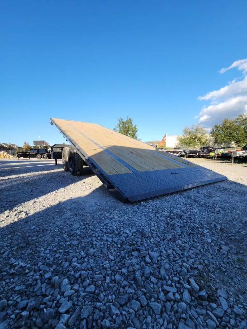 New 2026 Horizon Trailers FFT 24' Length X 102" DeckOver Bumper Pull 10K Axles  21k Gvwr Power Tilt Trailer 18 Ply Tires Tool Box