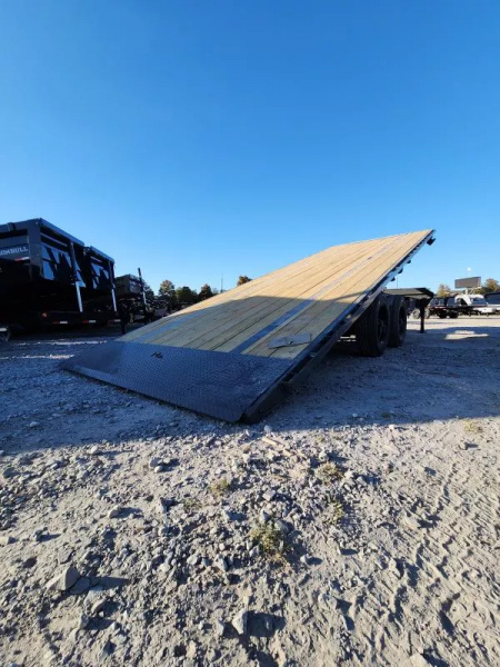 New 2026 Horizon Trailers FFT 24' Length X 102" DeckOver Bumper Pull 10K Axles  21k Gvwr Power Tilt Trailer 18 Ply Tires Tool Box