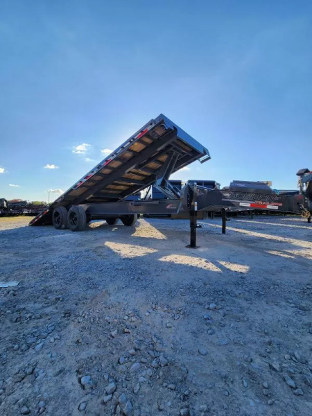 New 2026 Horizon Trailers FFT 24' Length X 102  DeckOver Bumper Pull 10K Axles  21k Gvwr Power Tilt Trailer 18 Ply Tires Tool Box