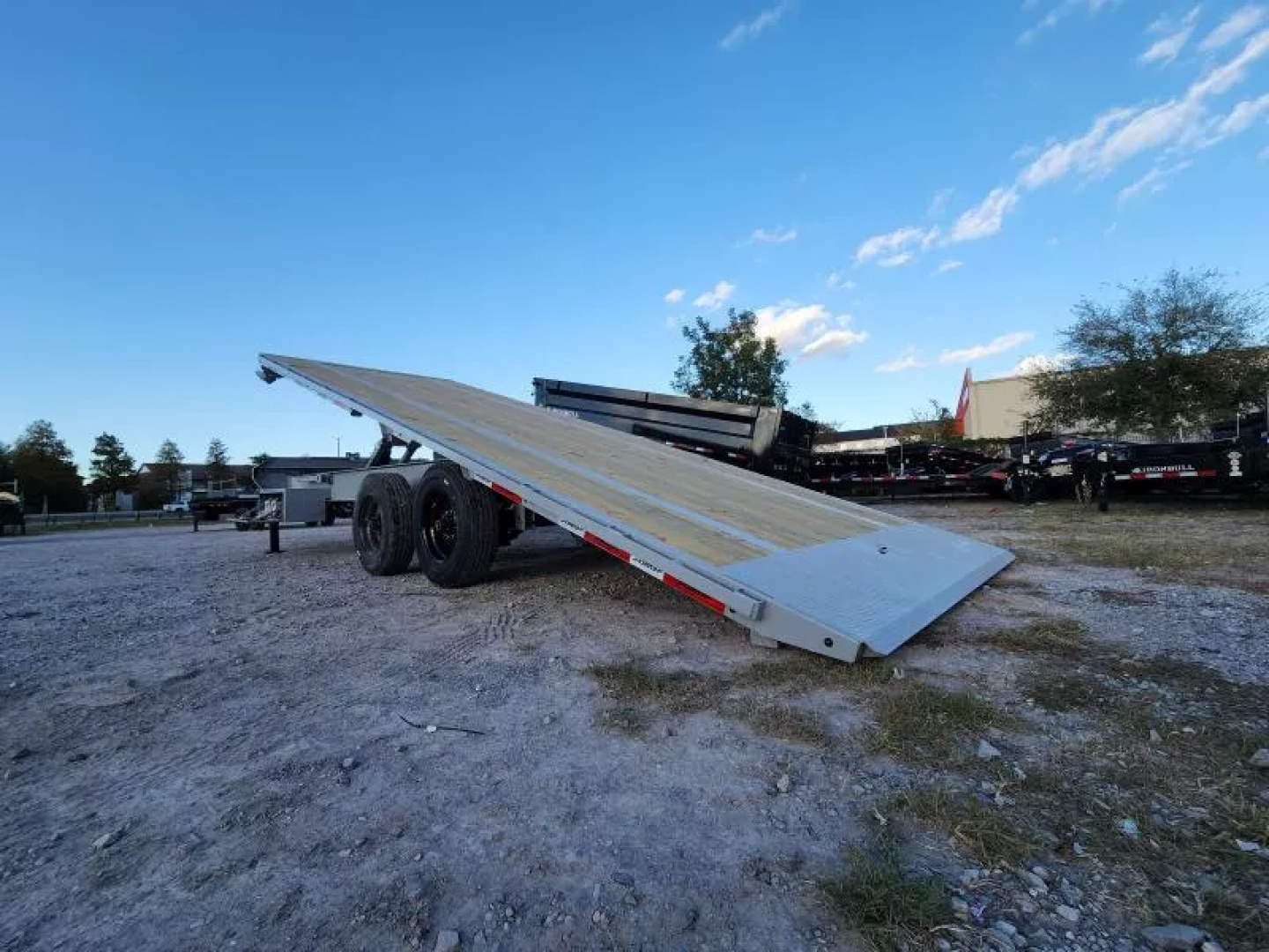 New 2026 Horizon Trailers FFT 24' X102" BP 10k Axles  21k Gvwr 18 Ply Tires Tool Box Tilt Trailer