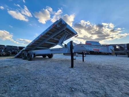 New 2026 Horizon Trailers FFT 24' X102  BP 10k Axles  21k Gvwr 18 Ply Tires Tool Box Tilt Trailer