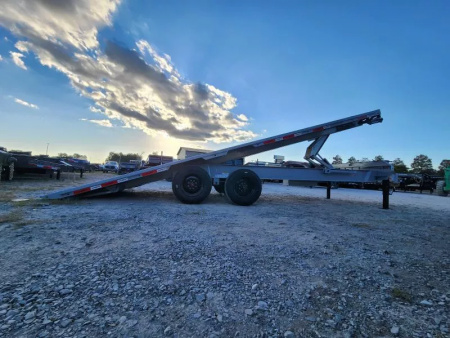 New 2026 Horizon Trailers FFT 24' X102" BP 10k Axles  21k Gvwr 18 Ply Tires Tool Box Tilt Trailer