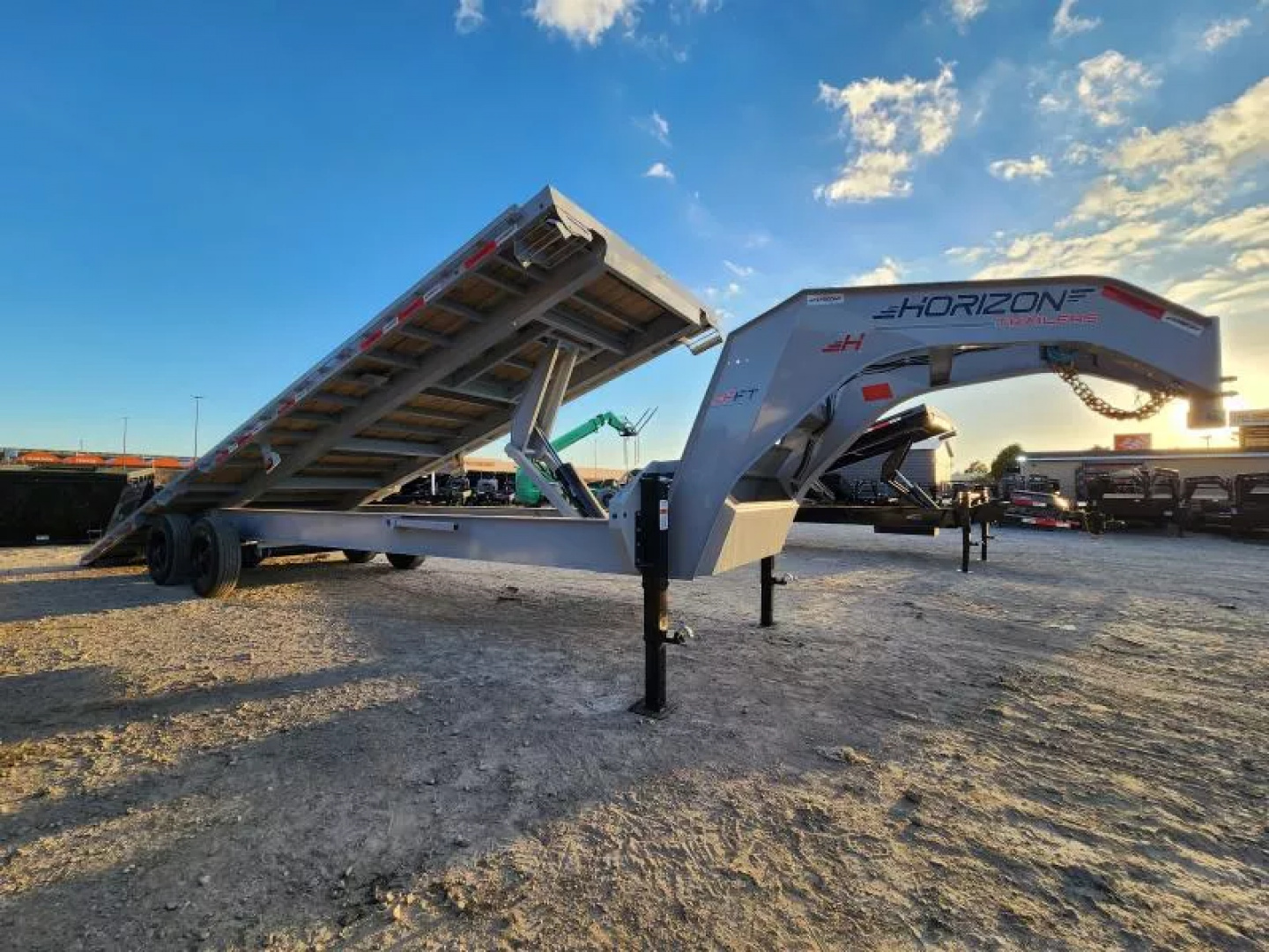 New 2026 Horizon Trailers FFT 28'X102"X36" GN10K Tilt Trailer
