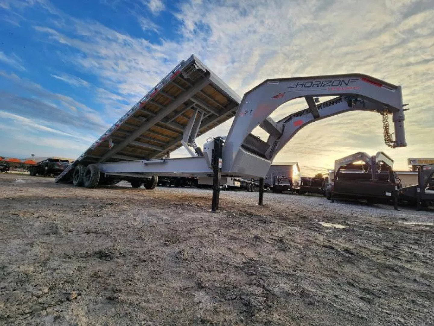 New 2026 Horizon Trailers FFT 28'X102"X36" GN10K Tilt Trailer