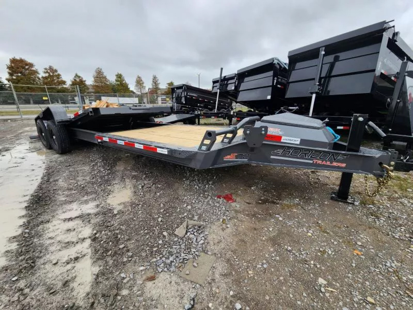 New 2026 Horizon Trailers ETZ 24'X83"X22" BP 8K Tilt Trailer