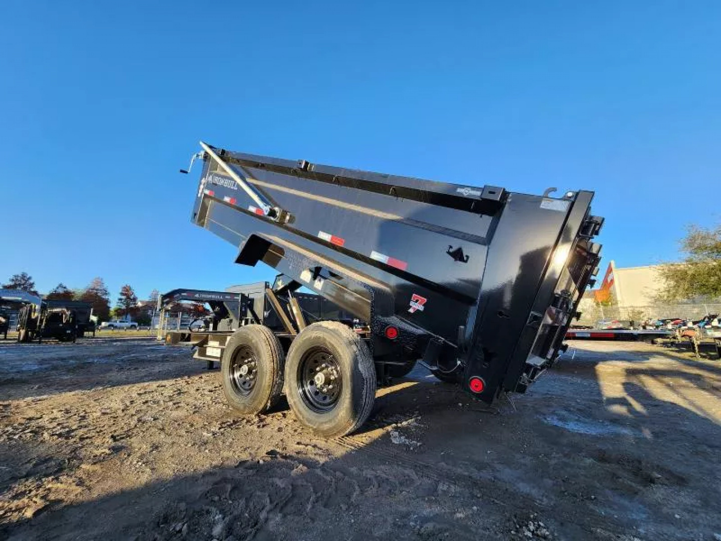 New 2026 Iron Bull DTB Model 83x14' With 3' Sides Crank Tarp System with 7Ga Floor