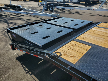 New 2026 Sure-Trac 8.5X20+5 TANDEM AXLE 22500 LB GVWR Deckover Trailer WITH FULL WIDTH RAMPS, DUALLY TIRES, DUAL JACKS