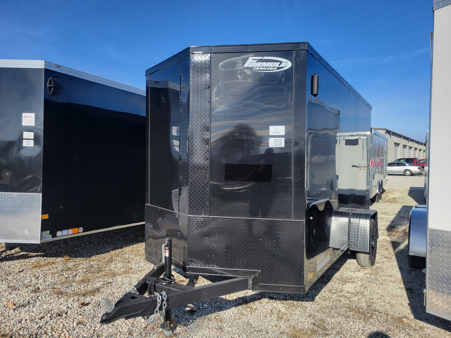 New 2026 Formula Trailers 6x12 Traverse Flat Top V-Nose Cargo / Enclosed Trailer