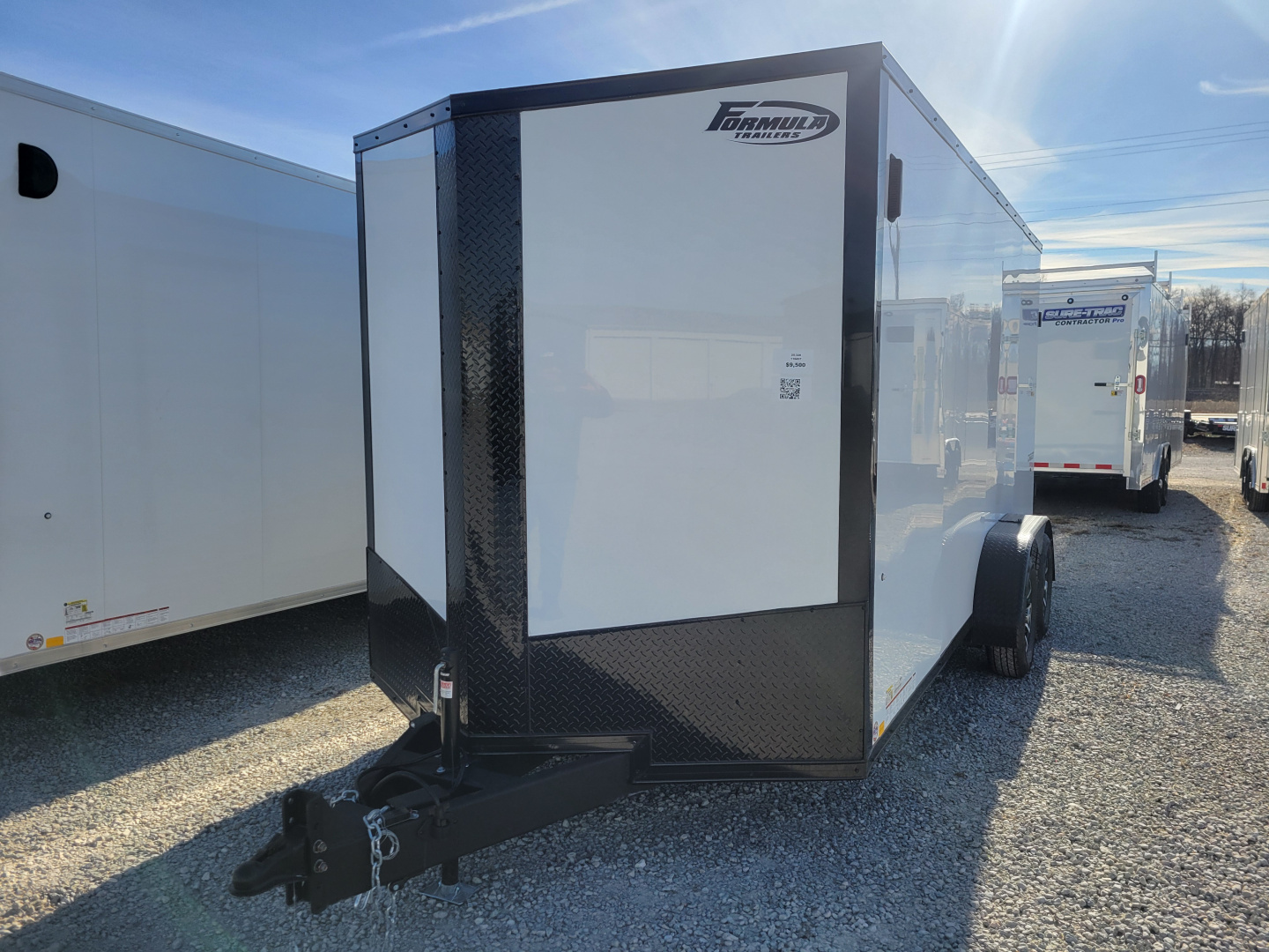 New 2026 Formula Trailers 7x16 Conquest Flat Top Sloped V-Nose 7K Cargo / Enclosed Trailer
