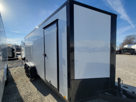 New 2026 Formula Trailers 7x16 Conquest Flat Top Sloped V-Nose 7K Cargo / Enclosed Trailer