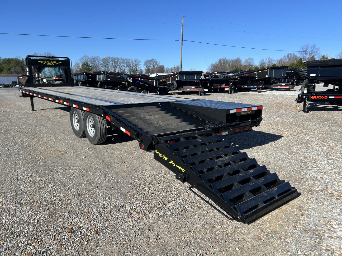 Used 2025 Gator 102" x 30' 14k Gooseneck Trailer